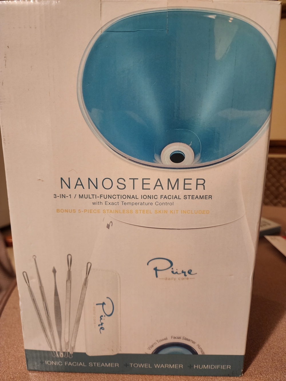 NWT Pure NanoSteamer Facial Steamer, Towel Warmer And Himidifier